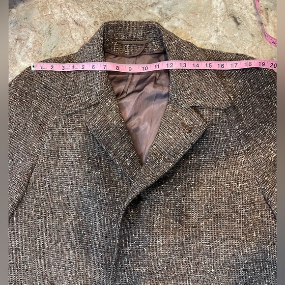 Vintage 1950s Tweed Overcoat by Curlee Clothes - Picture 12 of 16